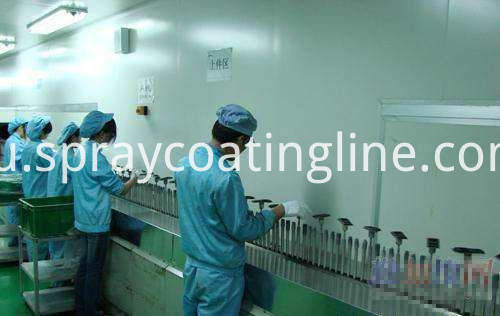 Линия для окраски полиуретаном PU spray painting line
